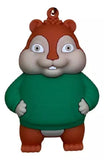 3D PVC Figure Keychain - Alvin Y Las Ardillas - Theodore Green Shirt
