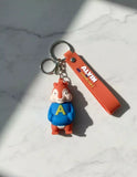 3D PVC Figure Keychain - Alvin Y Las Ardillas - Alvin Blue A Shirt
