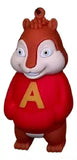 3D PVC Figure Keychain - Alvin Y Las Ardillas - Alvin Red A Sweater