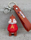 3D PVC Figure Keychain - Alvin Y Las Ardillas - Alvin Red A Sweater