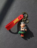 3D PVC Figure Keychain - Asterix - Obelix Carrying Menhir