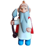 3D PVC Figure Keychain - Asterix - Getafix Holding Sickle