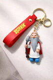 3D PVC Figure Keychain - Asterix - Getafix Holding Sickle