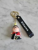 3D PVC Figure Keychain - Brujas Y Villanas - Chibi Queen Of Hearts