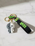 3D PVC Figure Keychain - Bt21 - Koya Monochrome