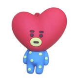 3D PVC Figure Keychain - Bt21 - Tata In Blue Pajamas