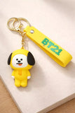 3D PVC Figure Keychain - Bt21 - Chimmy Yellow Hoodie