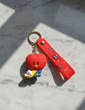 3D PVC Figure Keychain - Bt21 - Tata With Sleeping Van