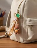 3D PVC Figure Keychain - Capybara - Holding Orange