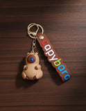 3D PVC Figure Keychain - Capybara - Sleeping Snot Bubble
