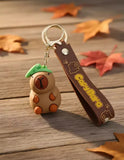 3D PVC Figure Keychain - Capybara - Green Beret