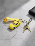 3D PVC Figure Keychain - Cars - Cruz Ramirez Yellow Car