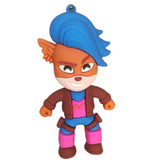 3D PVC Figure Keychain - Crash Bandicoot - Yaya Panda Standard Outfit