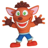 3D PVC Figure Keychain - Crash Bandicoot - Smiling Waving