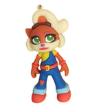 3D PVC Figure Keychain - Crash Bandicoot - Tawna Nitro-fueled Outfit