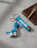 3D PVC Figure Keychain - Dinosaurios - Baby Sinclair Sitting
