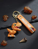 3D PVC Figure Keychain - Dinosaurios - Chibi T-rex Roaring