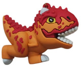3D PVC Figure Keychain - Dinosaurios - Chibi Carnotaurus Roaring