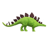 3D PVC Figure Keychain - Dinosaurios Stegosaurus - Stegosaurus Green Standing Keychain