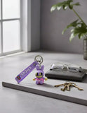 3D PVC Figure Keychain - El Asombroso Circo Digital - Jax Pink Overalls Variant 2