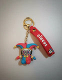 3D PVC Figure Keychain - El Asombroso Circo Digital - Pomni Jester Spiral Eyes