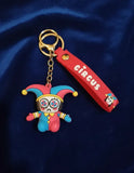 3D PVC Figure Keychain - El Asombroso Circo Digital - Pomni Jester Spiral Eyes