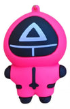 3D PVC Figure Keychain - El Juego Del Calamar - Pink Triangle Guard