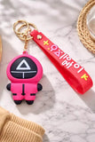 3D PVC Figure Keychain - El Juego Del Calamar - Pink Triangle Guard