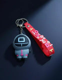 3D PVC Figure Keychain - El Juego Del Calamar - Chibi Square Mask Guard