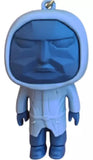 3D PVC Figure Keychain - El Juego Del Calamar - Front Man White Hooded Suit