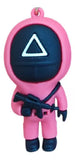 3D PVC Figure Keychain - El Juego Del Calamar - Soldier Guard With Rifle