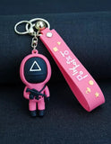 3D PVC Figure Keychain - El Juego Del Calamar - Soldier Guard With Rifle