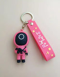 3D PVC Figure Keychain - El Juego Del Calamar - Circle Guard With Rifle