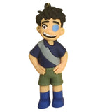 3D PVC Figure Keychain - Elio - Commander Eyepatch