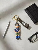 3D PVC Figure Keychain - Elio - Commander Eyepatch