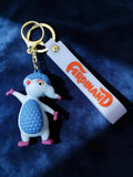 3D PVC Figure Keychain - Ferdinando - Blue Cap Waving