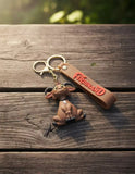 3D PVC Figure Keychain - Ferdinando - Lupe Sitting With Whistle