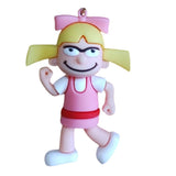 3D PVC Figure Keychain - Hey Arnold! - Helga Pataki Walking Smirk