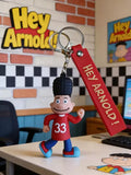 3D PVC Figure Keychain - Hey Arnold! - Gerald Running Red Shirt 33