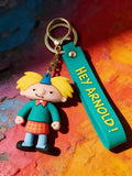 3D PVC Figure Keychain - Hey Arnold! - Arnold Classic Kilt Outfit