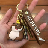 3D PVC Figure Keychain - Hoppers Operación Castor - Castor Wearing Crown