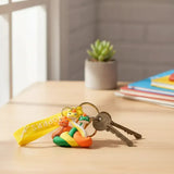 3D PVC Figure Keychain - Hoppers Operación Castor - Rojo Amarillo Verde Coiled