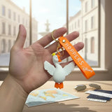 3D PVC Figure Keychain - Hoppers Operación Castor - Crowned Goose Wings Spread