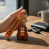 3D PVC Figure Keychain - Hoppers Operación Castor - Castor With Nutria Inside