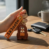 3D PVC Figure Keychain - Hoppers Operación Castor - Castor With Nutria Inside