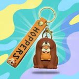 3D PVC Figure Keychain - Hoppers Operación Castor - Castor With Nutria Inside