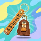 3D PVC Figure Keychain - Hoppers Operación Castor - Castor With Nutria Inside