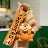 3D PVC Figure Keychain - Hoppers Operación Castor - Hopper Holding Sticks