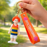 3D PVC Figure Keychain - Hotel Transylvania - Dennis Striped Tank Top