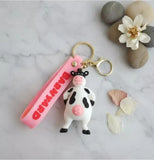 3D PVC Figure Keychain - La Granja -001 - Bull Standing Hands On Hips